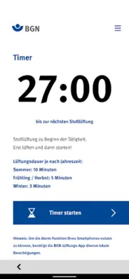 BGN-Lüftungs-App android App screenshot 1